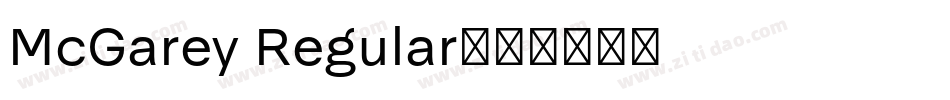 McGarey Regular字体转换